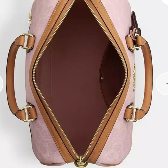 Coach LARGE NEW STILL IN PACKAGING Rowan Satchel In Signature Canvas With Charms - Picture 4 of 7